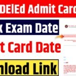 Bihar DElEd Admit Card 2025 Download : Bihar DElEd Admit Card 2025 Release Date
