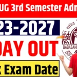 BRABU UG 3rd Semester Admit Card 2023-27