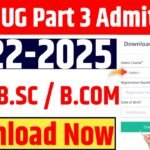VKSU UG Part 3 Admit Card 2022-25 Download : VKSU Part 3 Admit Card 2025 Download