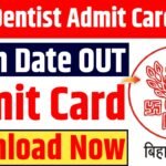 BTSC Dentist Admit Card 2025