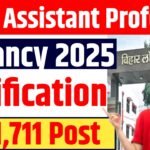 BPSC Assistant Professor Vacancy 2025 Notification For 1,711 Post : BPSC Assistant Professor Recruitment 2025 Online Apply