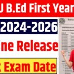 BRABU B.Ed First Year Exam Date 2024-26