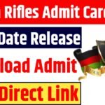 Assam Rifles Admit Card 2025