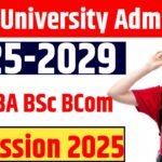 Bihar University Admission 2025-29 : Bihar BA BSc BCom Admission 2025