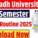 Magadh University UG 3rd Semester Exam Routine 2025