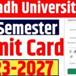 Magadh University 3rd Semester Admit Card 2023-27