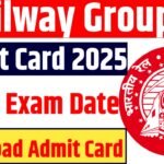 Railway Group D Admit Card 2025 (Soon) : RRB Group D Admit Card 2025, Check Exam Date & Download Admit Card @https://rrbapply.gov.in/