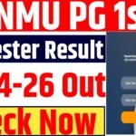 BNMU PG 1st Semester Result 2024-26 Out : How To Check BNMU PG 1st Semester Result 2025