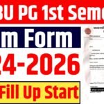 BRABU PG 1st Semester Exam Form 2024-26 : BRABU PG 1st Semester Exam Form 2025
