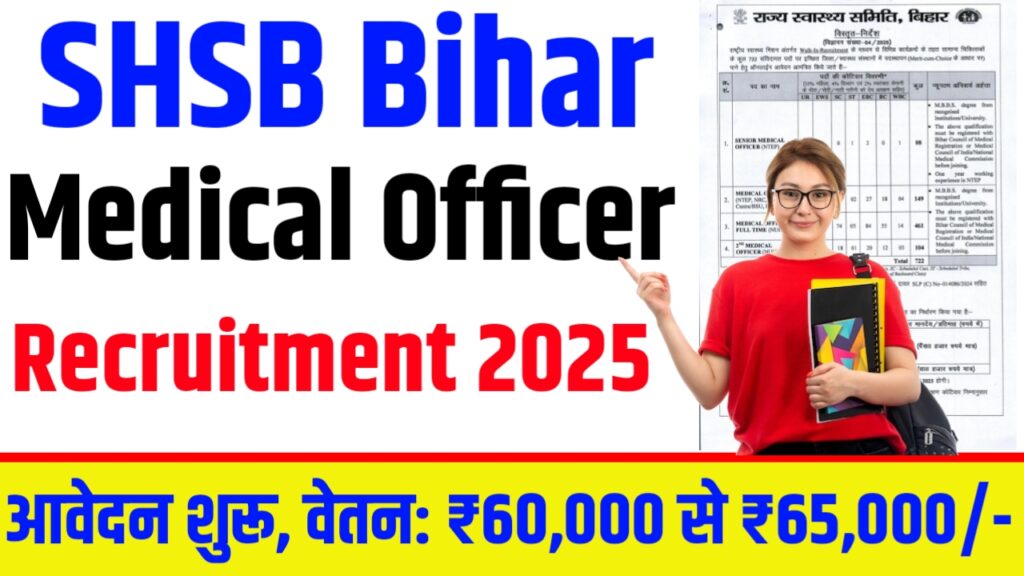 SHSB Bihar Medical Officer Recruitment 2025