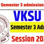 VKSU UG Semester 3 admission 2024-28