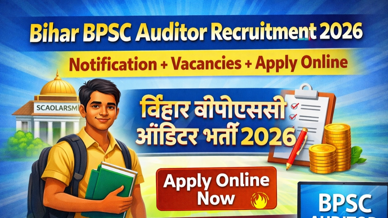 Bihar BPSC Auditor Recruitment 2026: Notification, Apply Online, Eligibility, Syllabus, Vacancy, Exam Date