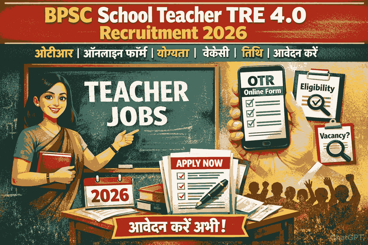 BPSC School Teacher TRE 4.0 Recruitment 2026 – Online Form, Eligibility, Vacancy, Date, Apply Process