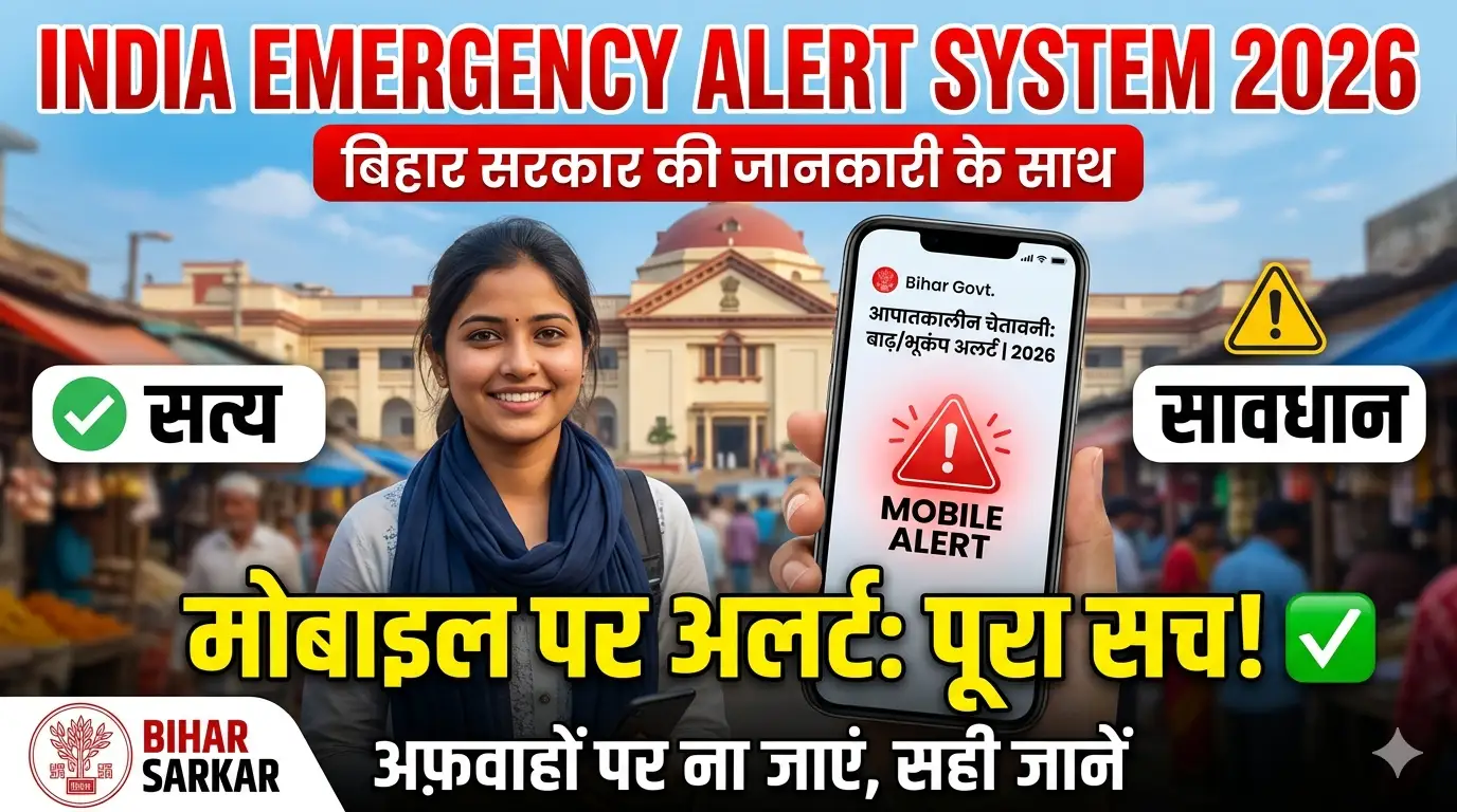 India Emergency Alert System 2026: मोबाइल पर आने वाले अलर्ट का पूरा सच (बिहार सरकार की जानकारी के साथ)