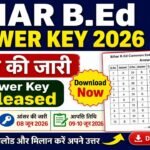 Bihar B.Ed Answer Key 2026